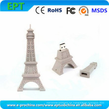 Disco de memoria con forma de toalla personalizada de Eiffel, unidad flash USB (EM098)